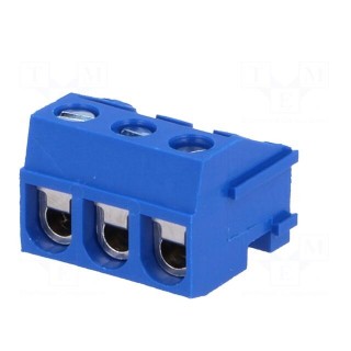 Pluggable terminal block | Contacts ph: 5mm | ways: 3 | angled 90°