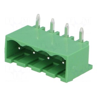 Pluggable terminal block | Contacts ph: 5mm | ways: 4 | angled 90°