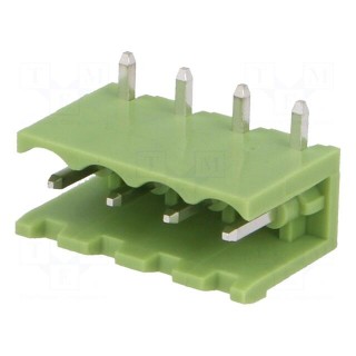 Pluggable terminal block | Contacts ph: 5mm | ways: 4 | angled 90°