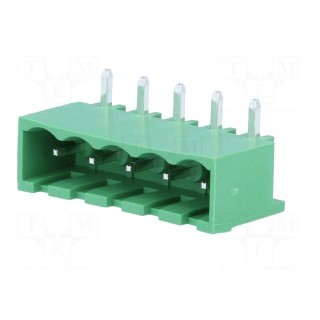 Pluggable terminal block | Contacts ph: 5mm | ways: 5 | angled 90°