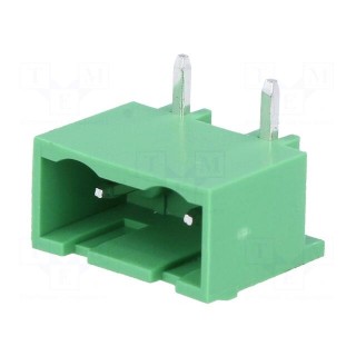 Pluggable terminal block | Contacts ph: 7.5mm | ways: 2 | angled 90°