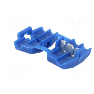 Quick splice | IDC | 0.75÷2.5mm2 | for cable | blue | Variant: splitter
