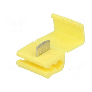 Quick splice | IDC | 4÷6mm2 | 12AWG÷10AWG | for cable | yellow | 300V