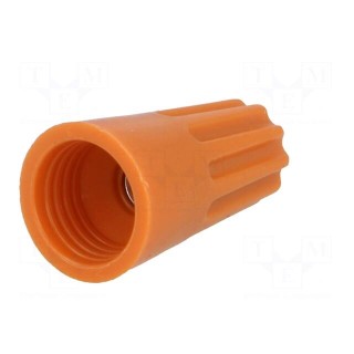 Wire nut connector | 0.5÷2.5mm2 | orange | 80pcs.