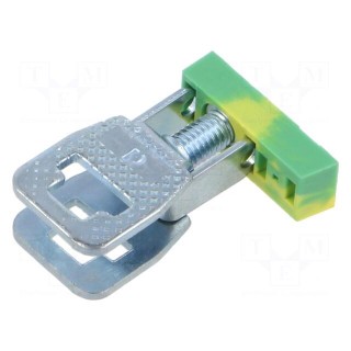 Splice terminal: rail | ways: 1 | 16mm2 | screw terminal | busbar