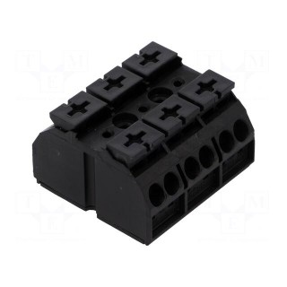 Terminal block | ways: 3 | 0.5÷4mm2 | push-in,spring clamp | 500V | 32A