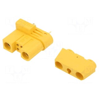 Plug | DC supply | AS120 | female | PIN: 6 | for cable | soldered | 60A