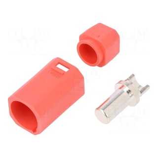 Plug | DC supply | AS250 | male | PIN: 1 | for cable | soldered | 90A | 500V