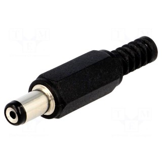 Plug | DC supply | female | 5,5/1,7mm | 5.5mm | 1.7mm | for cable | 10mm