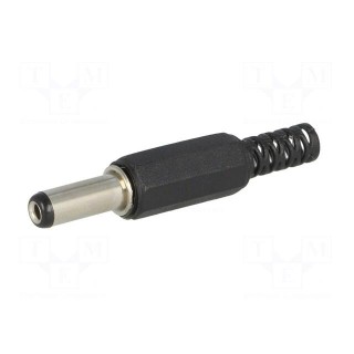 Plug | DC supply | female | 5.5/2.1mm | 5.5mm | 2.1mm | for cable | 14mm