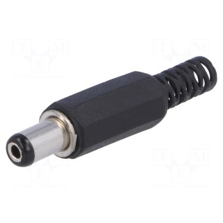 Plug | DC supply | female | 5.5/2.1mm | 5.5mm | 2.1mm | for cable | 9mm