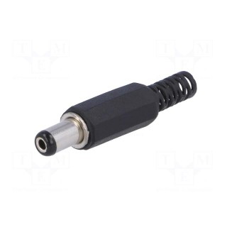 Plug | DC supply | female | 5,5/2,1mm | 5.5mm | 2.1mm | for cable | 9mm