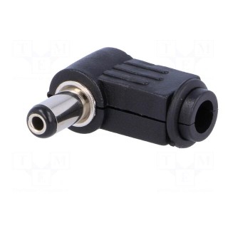 Plug | DC supply | female | 5.5/2.1mm | 5.5mm | 2.1mm | for cable | 9mm