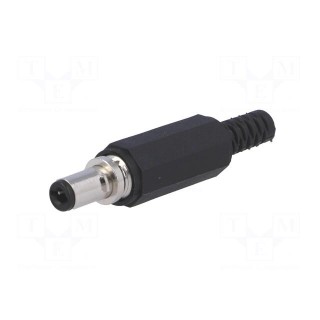 Plug | DC supply | female | 5,5/2,1mm | 5.5mm | 2.1mm | with lock | 9.5mm