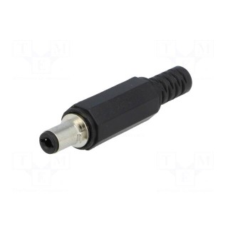 Plug | DC supply | female | 5,5/2,1mm | with lock | soldering | 2A | 16VDC
