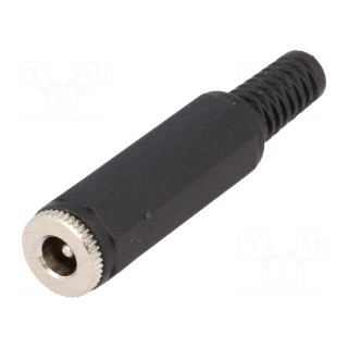 Plug | DC supply | male | 5,5/2,1mm | 5.5mm | 2.1mm | straight