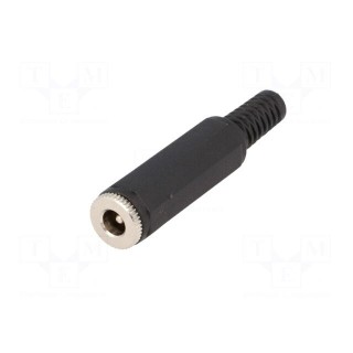 Plug | DC supply | male | 5,5/2,1mm | 5.5mm | 2.1mm | straight