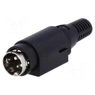 Plug | DC supply | male | PIN: 3 | soldering | 6.5mm