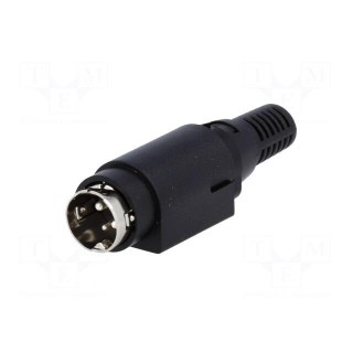 Plug | DC supply | male | PIN: 3 | soldering | 6.5mm