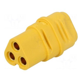 Plug | DC supply | MT30 | female | PIN: 3 | for cable | soldered | 15A | 500V