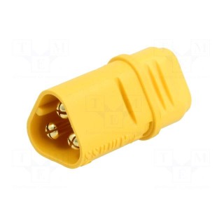 Plug | DC supply | MT30 | male | PIN: 3 | for cable | soldered | 15A | 500V