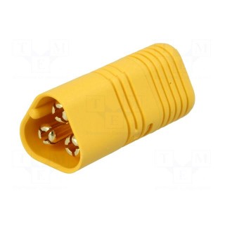 Plug | DC supply | MT60 | male | PIN: 3 | for cable | soldered | 30A | 500V