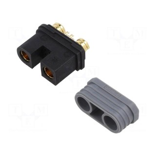 Plug | DC supply | QS | female | PIN: 6(4+2) | for cable | soldering | 160A