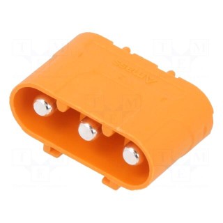Socket | DC supply | LC | male | PIN: 3 | on PCBs | THT | orange | 30A | 1kV