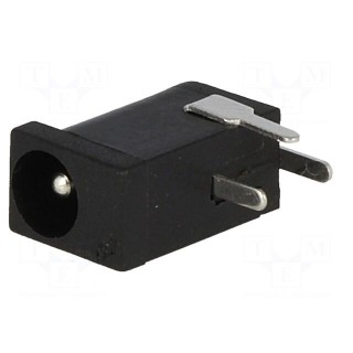 Socket | DC supply | male | 3.4/1.3mm,3.5/1.3mm | 1.3mm | THT