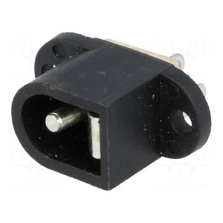 Socket | DC supply | male | 5.5/2.1mm | 5.5mm | 2.1mm | soldering | 3A