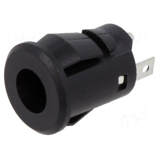 Socket | DC supply | male | 5.5/2.1mm | soldering | 2A | 30VDC