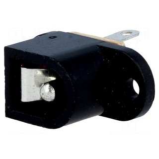 Socket | DC supply | male | 5,5/2,5mm | 5.5mm | 2.5mm | soldering