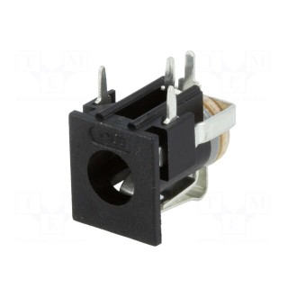 Socket | DC supply | male | 6/1,98mm | with on/off switch | on PCBs