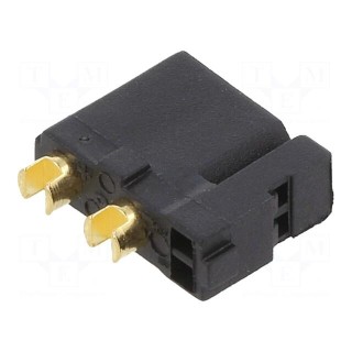 Socket | DC supply | XT30 | female | PIN: 4 | for cable | soldering | black