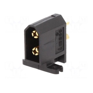 Socket | DC supply | XT60 | male | PIN: 2 | soldered | Plating: gold flash