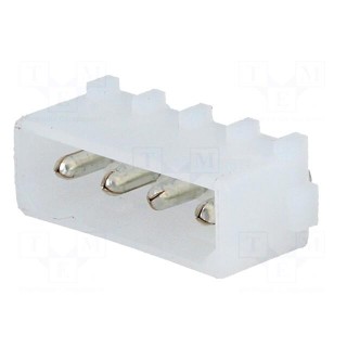 Socket | wire-board | Commercial MATE-N-LOK | male | PIN: 4 | THT | 250V