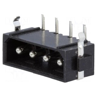 Socket | wire-board | male | PIN: 4 | snap fastener | THT | 5.08mm