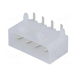Socket | wire-board | male | PIN: 4 | THT | 6A | 250VDC | 5.08mm | angled 90°