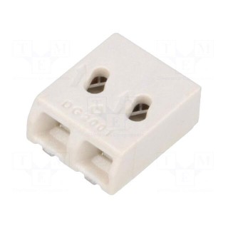 Connector: plug-in | DG2001 | 3mm | ways: 2 | 26AWG÷22AWG | 0.14÷0.34mm2