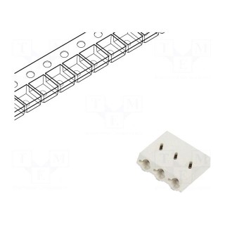 Connector: plug-in | DG2003 | 6mm | ways: 3 | 0.5÷1.5mm2 | 10A | SMT | 200V