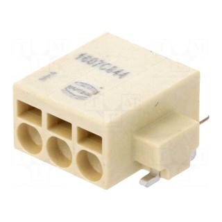 Connector: plug-in | har-flexicon® | 2.54mm | ways: 3 | 24AWG÷20AWG