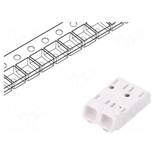 Connector: plug-in | MICROCON | 4mm | ways: 2 | 0.2÷0.75mm2 | 6A | SMT