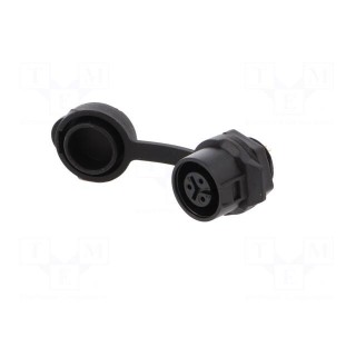 Socket | Connector: circular | MRD | PIN: 3 | gold flash | 5A | soldering