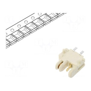 Socket | Connector: wire-wire/PCB | Rotaconnect | 3mm | PIN: 2 | 5A | SMT
