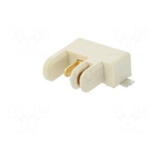 Socket | Connector: wire-wire/PCB | Rotaconnect | 3mm | PIN: 2 | 5A | SMT