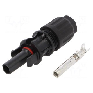 Connector: solar | female | 4÷6mm2 | with contacts | crimped | plug