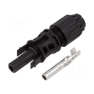 Connector: solar | female | straight | 10mm2 | crimped | photovoltaics
