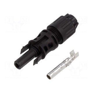 Connector: solar | female | straight | 4÷6mm2 | crimped | photovoltaics