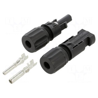 Connector: solar | male + female | 2.5÷6mm2 | plug | for cable | 1.5kV