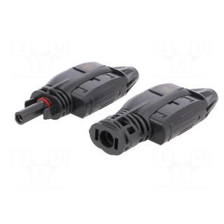 Connector: solar | male + female | 2.5÷6mm2 | with contacts | 35A